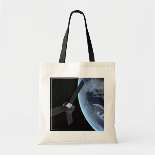 Juno ruimtevaartuig tijdens zijn Earth Flyby Tote Bag (Voorkant)