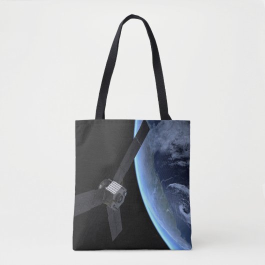 Juno ruimtevaartuig tijdens zijn Earth Flyby Tote Bag (Voorkant)
