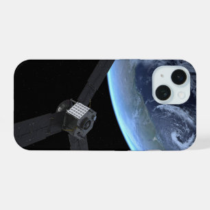 Juno-ruimtevaartuig tijdens zijn passage langs de iPhone 15 case