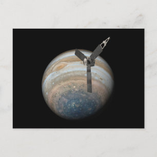 Juno Spacecraft bij Planet Jupiter Briefkaart