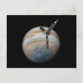 Juno Spacecraft bij Planet Jupiter Briefkaart (Voorkant)
