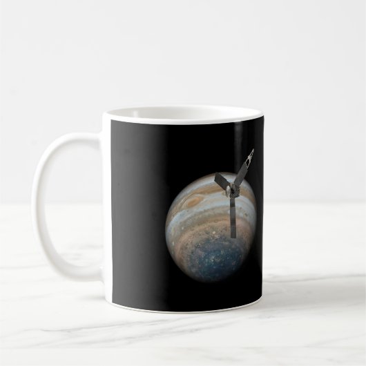 Juno Spacecraft bij Planet Jupiter Koffiemok (Links)