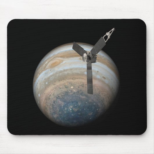 Juno Spacecraft bij Planet Jupiter Muismat (Voorkant)