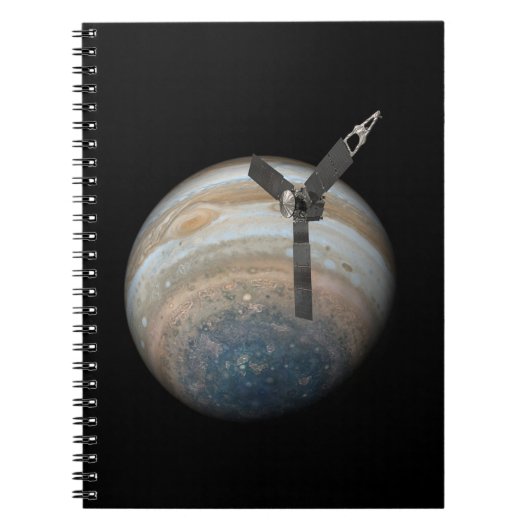 Juno Spacecraft bij Planet Jupiter Notitieboek (Voorkant)