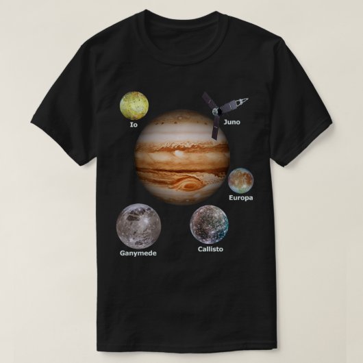 Juno Spacecraft Mission To Jupiter  T-shirt (Design voorkant)