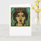 Juno-Wenskaart Kaart (Gele Bloem)