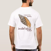 Junonia shell Sanibel Florida humor jongens t-shir T-shirt (Achterkant)