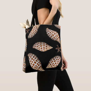 Junonia Zeeschelp Zwarte Tote Bag