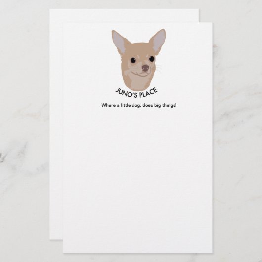 Juno's Place Briefpapier (Voorkant / Achterkant)