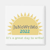 JuNoWriMo 2022 Magnet (Voorkant)