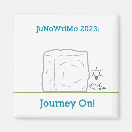 JuNoWriMo 2023 magneet (Voorkant)