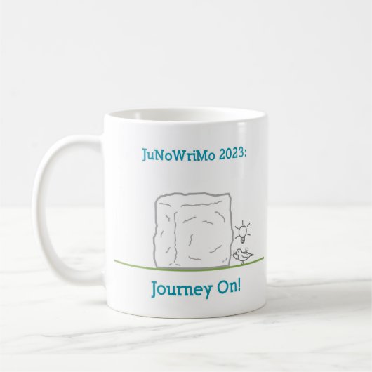 JuNoWriMo 2023 Mok, 11 oz. Koffiemok (Links)