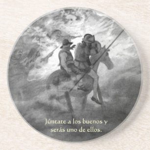 Júntate a los buenos y serás uno de ellos - Quijot Zandsteen Onderzetter