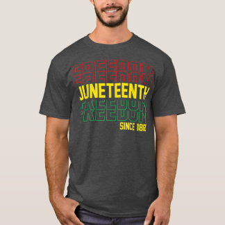 Junteenth 1865 Celebrate Freedom African American  T-shirt