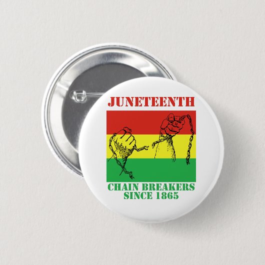 Juntetiende Afrikaanse Amerikaanse vrijheid sinds  Ronde Button 5,7 Cm (Voorkant /achterkant)