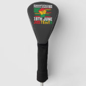 Juntetiende Emancipatie Proclamation Black Freedom Golfheadcover (Voorkant)