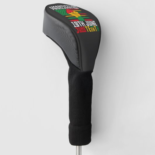 Juntetiende Emancipatie Proclamation Black Freedom Golfheadcover (Schuin)