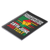 Juntetiende Emancipatie Proclamation Black Freedom Notitieboek (Linkerzijde)