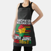 Juntetiende Emancipatie Proclamation Black Freedom Schort (Insitu)