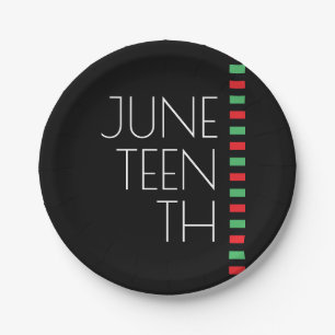 Juntetiende Red Black Green Celebration Papieren Bordje