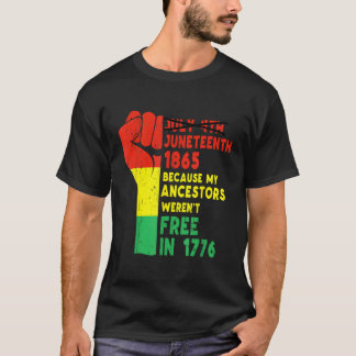 Juntiende van mijn voorouders Vrije zwarte Afrikaa T-shirt