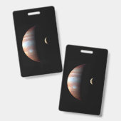 Jupiter 5e planeet met Cassini zonnestelsel Badge (Voor- en achterkant)