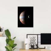 Jupiter 5e planeet met Cassini zonnestelsel Poster (Thuiskantoor)