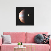 Jupiter 5th Planet met Cassini Solar System Canvas Afdruk (Insitu (Woonkamer))