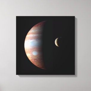 Jupiter 5th Planet met Cassini Solar System Canvas Afdruk