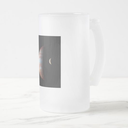 Jupiter 5th Planet met Cassini Solar System Matglas Bierpul (Voorkant rechts)
