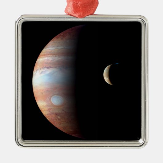 Jupiter 5th Planet met Cassini Solar System Metalen Ornament (Voorkant)
