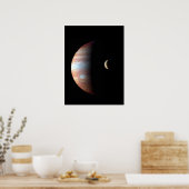 Jupiter 5th Planet met Cassini Solar System Poster (Keuken)