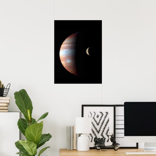 Jupiter 5th Planet met Cassini Solar System Poster (Thuiskantoor)