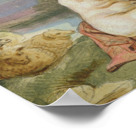 Jupiter als kind poster (Hoek)