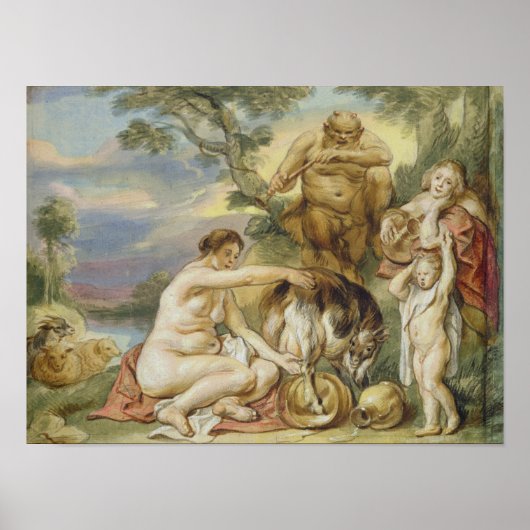 Jupiter als kind poster (Voorkant)