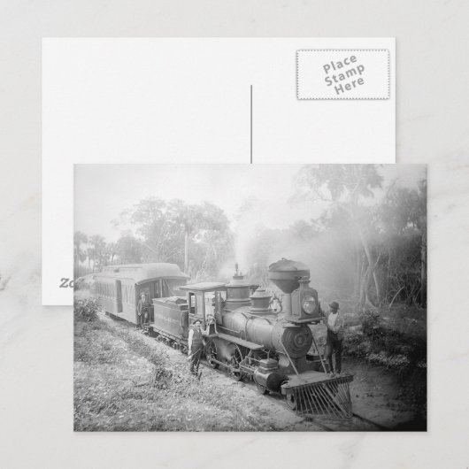 Jupiter and Lake Worth Railroad, 1897 Briefkaart (Voorkant / Achterkant)