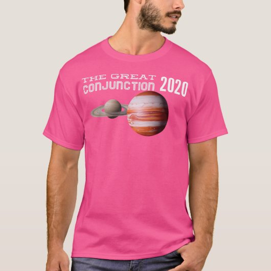 Jupiter And Saturn Conjunction Astronomy 2020 T-shirt (Voorkant)