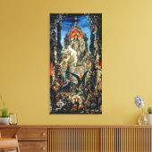 Jupiter and Semele, 1894-95 (olie op canvas) Canvas Afdruk (Insitu (Woonkamer))