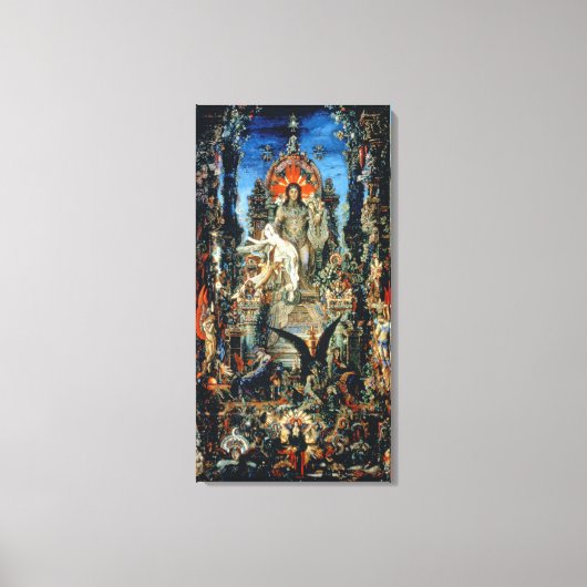 Jupiter and Semele, 1894-95 (olie op canvas) Canvas Afdruk (Voorkant)