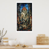 Jupiter and Semele, 1894-95 (olie op canvas) Poster (Keuken)