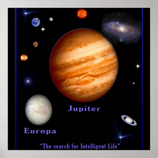 Jupiter art Poster (Voorkant)
