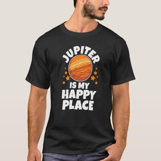 Jupiter Astronaut Astronomy Solar System Space Kin T-shirt (Voorkant)