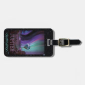 Jupiter Aurora ruimtebestemmingsvakantiereclame Bagagelabel (Voorkant horizontaal)