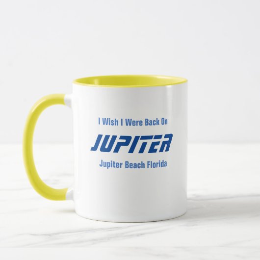 Jupiter Beach Florida Coffee Mok (Links)