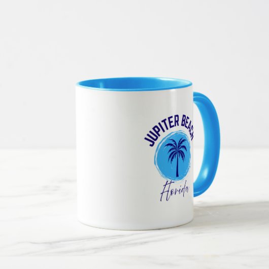 Jupiter Beach Florida Coffee Mug Mok (Voorkant rechts)