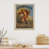 Jupiter cigars voor verkoop hier poster (Keuken)