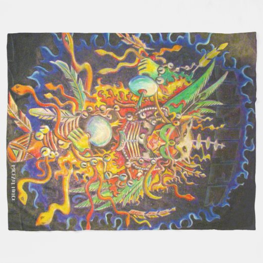 Jupiter Coyote Blanket Fleece Deken (Voorkant (Horizontaal))