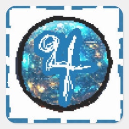 Jupiter Dag Vierkante Sticker