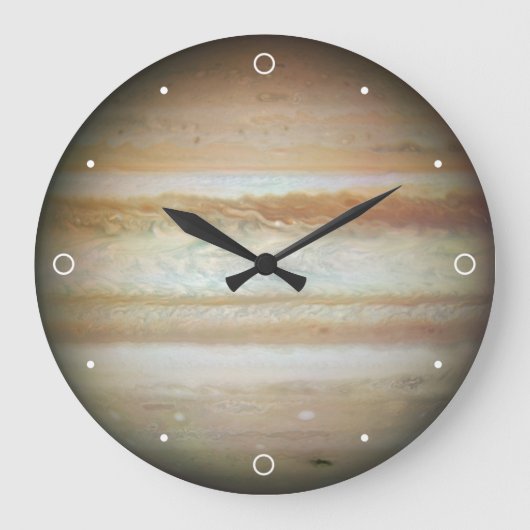 Jupiter Elegant Planet Zonnestelsel Boogschutter Grote Klok (Voorkant)