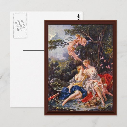 Jupiter en Callisto door François Boucher Briefkaart (Voorkant / Achterkant)